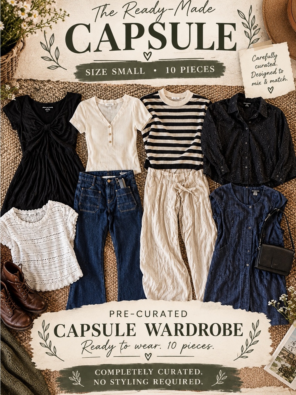 🧺THE READY-MADE CAPSULE🧺 - Size Small - 10 Pieces